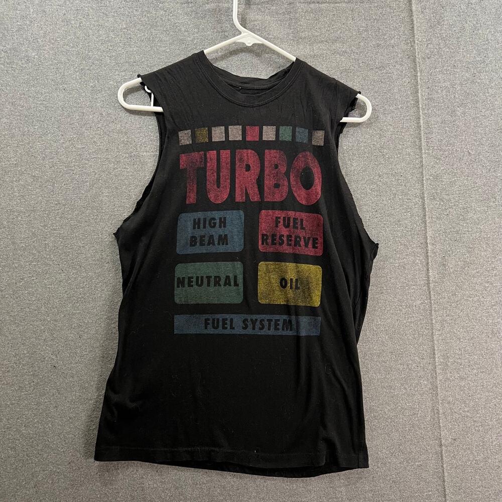 Sleeveless Shirt Adult Size Small Black Casual Shirt Mens